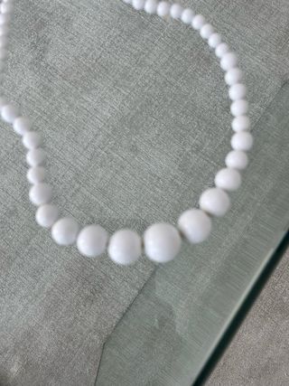 Collar Elegante Perlas Blancas
