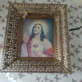 Cuadro Virgen Coromoto y Jesucristo