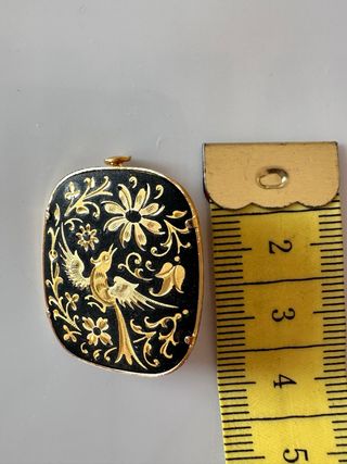 Spilla vintage Toledo damascata oro 24k