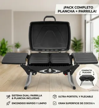Barbacoa Gas Portátil 2-en-1 | Campingaz Exteriore