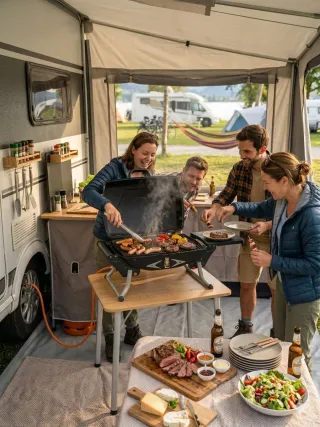 Barbacoa Gas Portátil 2-en-1 | Campingaz Exteriore