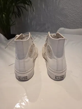 Converse All Star Blancas Piel Talla 38