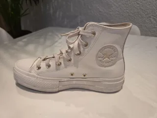 Converse All Star Blancas Piel Talla 38