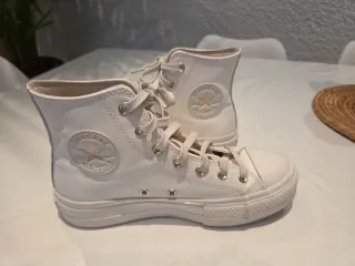 Converse All Star Blancas Piel Talla 38