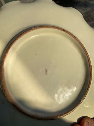 Piatto vassoio decorato oro