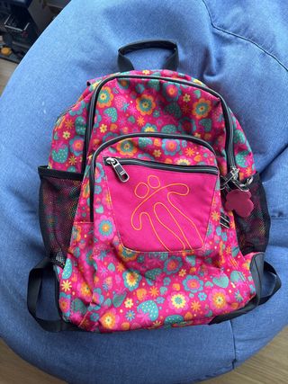 Mochila infantil con estampado floral