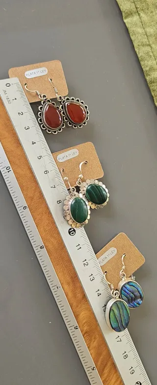 Pendientes Plata y Gemas Naturales