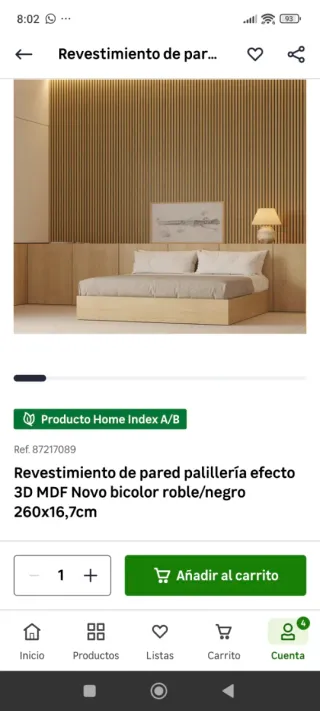 Revestimiento pared palilleria Novo Floor