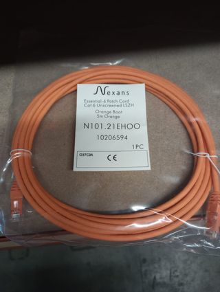 Cable Nexans Cat 6 LSZH 5m Naranja