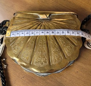 Bolso Vintage Dorado Escultural