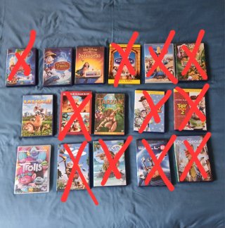 Lote 29 DVDs infantiles (vendo sueltos)