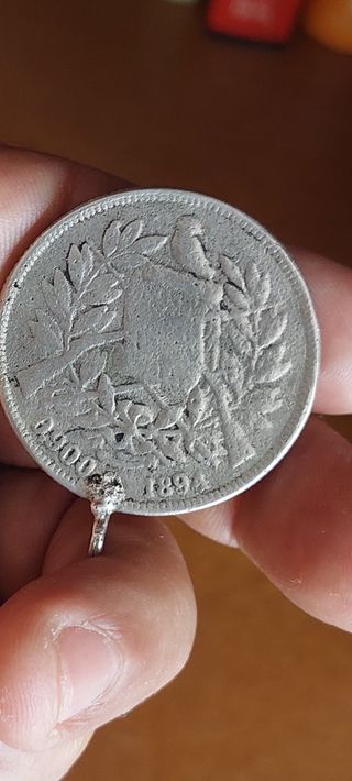 Medaglia fatta a mano 1 Peso Repubblica del Guatem