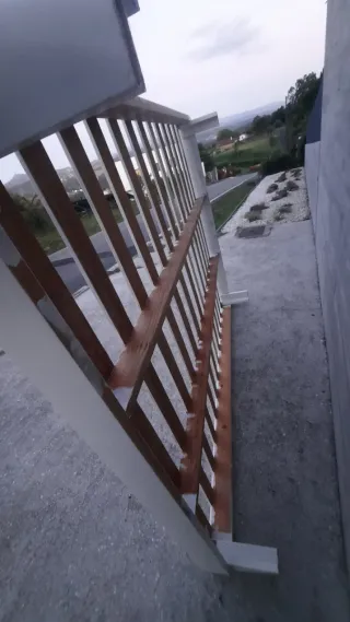 Somier de madera blanco
