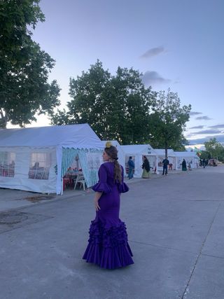 Traje de Flamenca Morado