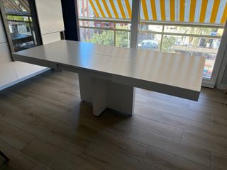 Mesa extensible blanca 150x94x74cm