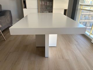 Mesa extensible blanca 150x94x74cm