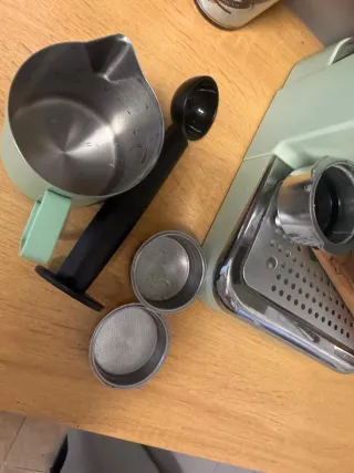 Cafetera Espresso Vintage verde menta