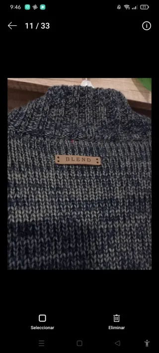 Chaqueta Blend azul y gris