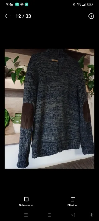 Chaqueta Blend azul y gris