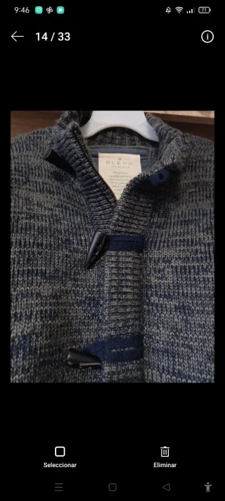 Chaqueta Blend azul y gris