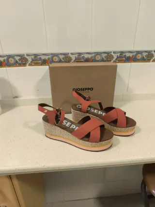 Sandalias Gioseppo Naranja Cuña