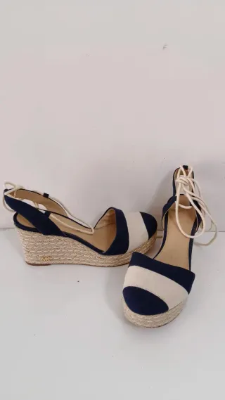 Sandalias Michael Kors Cuña Rayas