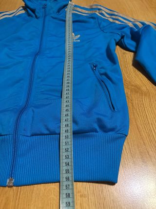 Chaqueta Adidas Originals Azul y Dorado sudadera
