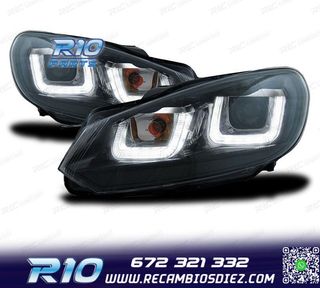 FAROS VOLKSWAGEN VW GOLF 6 LUZ DIURNA LED TUBE LIGHT 08-12 F
