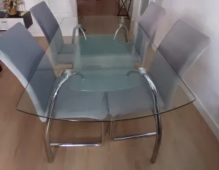 Mesa Comedor Cristal 90x150
