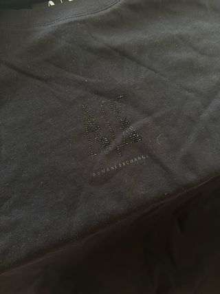 Camiseta Armani Mujer Negra Nueva