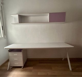 Cama juvenil con cajones turquesa