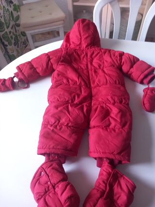 Buzo de bebé 0-3 meses rojo