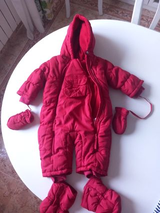 Buzo de bebé 0-3 meses rojo