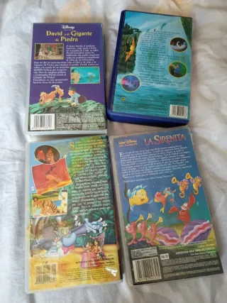 Lote 4 Películas Disney VHS (Español)