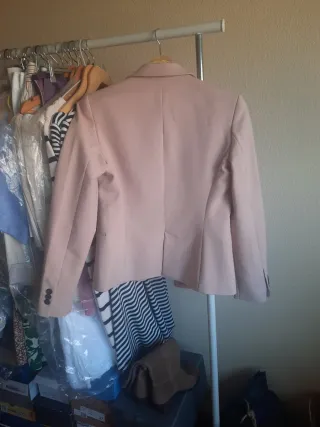 Chaqueta Zara Rosa Palo Talla S