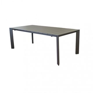 Tavolo da Esterno Allungabile in Alluminio Taupe