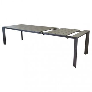 Tavolo da Esterno Allungabile in Alluminio Taupe