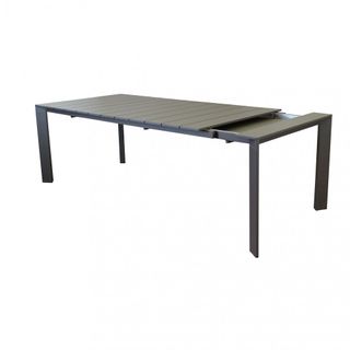 Tavolo da Esterno Allungabile in Alluminio Taupe