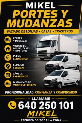 Mudanzas vacios y portes