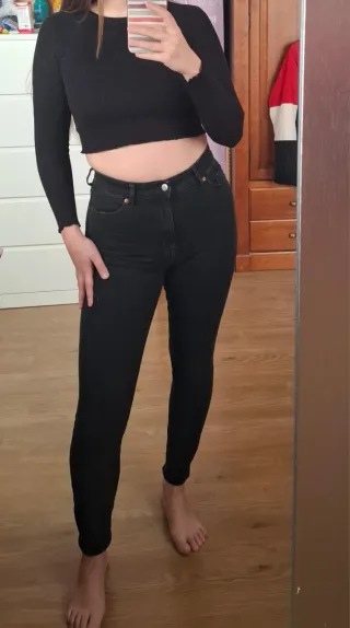 Vaqueros H&M negros largos