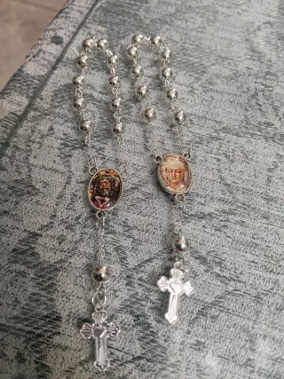 Rosario Gran Poder Doble Cara Plateado