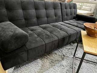 Sofá Cama Chaise Longue Keren 198cm Negro