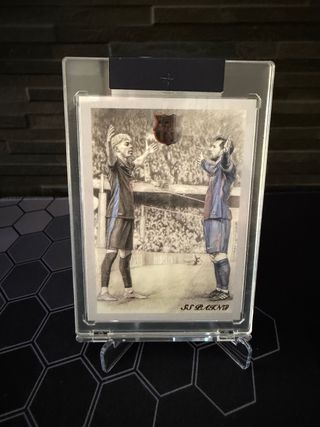 Disegno di Messi e Lamine Yamal