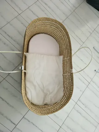 Capazo de mimbre para bebé. VENTA EN MANO