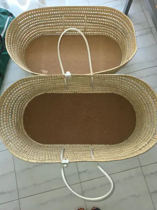 Capazo de mimbre para bebé. VENTA EN MANO