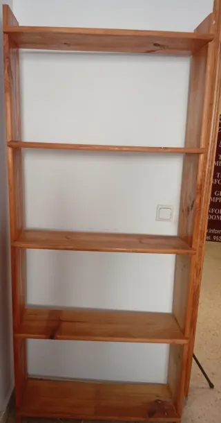 Estantería de madera 5 baldas