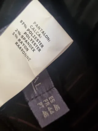 Traje de chaqueta y pantalón rayas