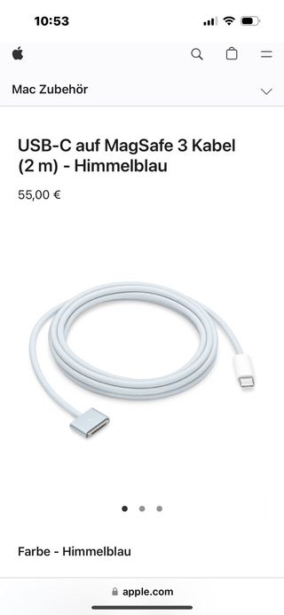 Cargador Apple MagSafe USB-C con Adaptador 70W