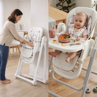 Trona Evolutiva 3 en 1 – Plegable Color Blanco