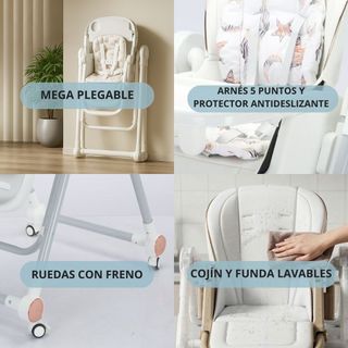 Trona Evolutiva 3 en 1 – Plegable Color Blanco